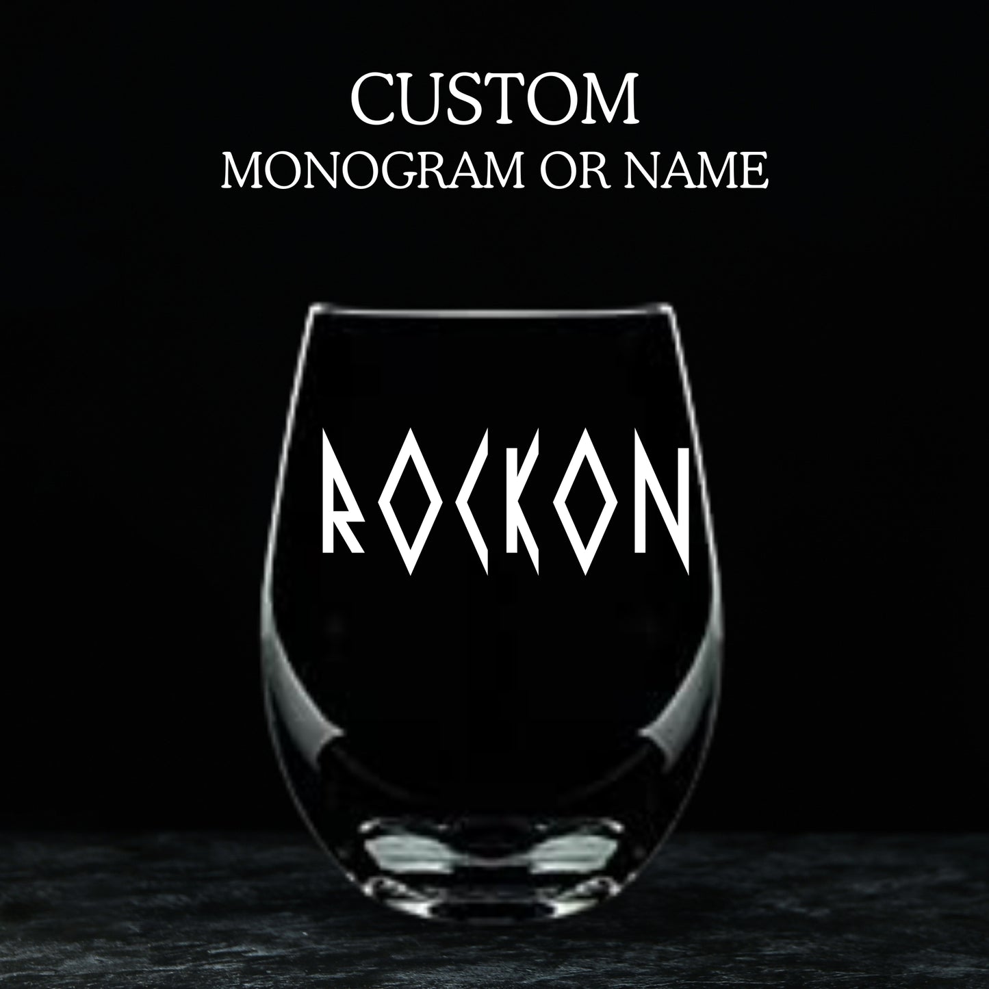 Personalized Custom Engraved Stemless Wine Glass 20.5oz | Custom Wine Glasses - Expressive DeZien