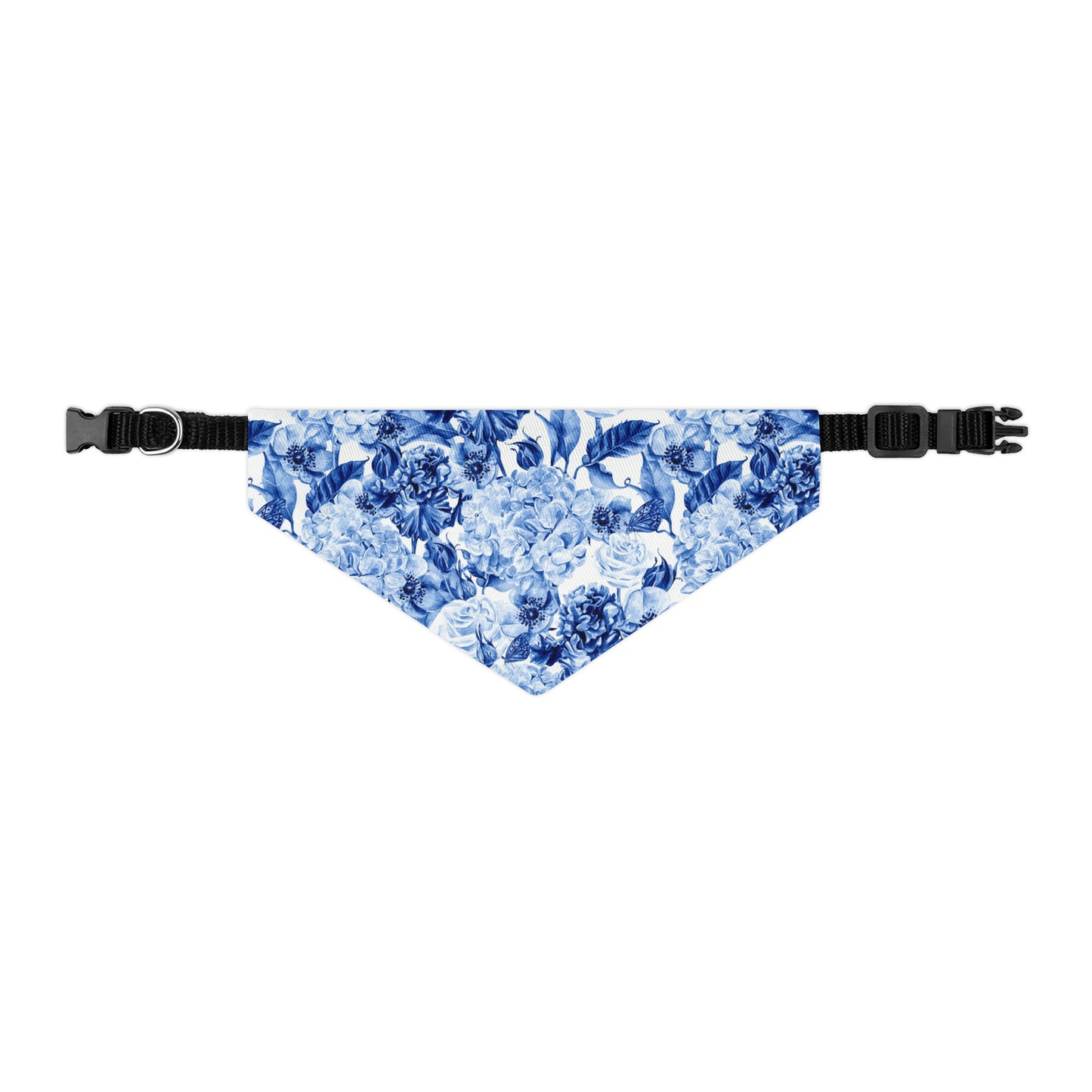 Pet Bandana Collar Cornflower Blue Flowers - Expressive DeZien