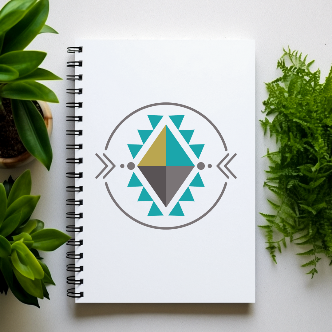 Artisan Tribal Lined Journal 5x7 | Wire-Bound, Blank Interior for Ideas