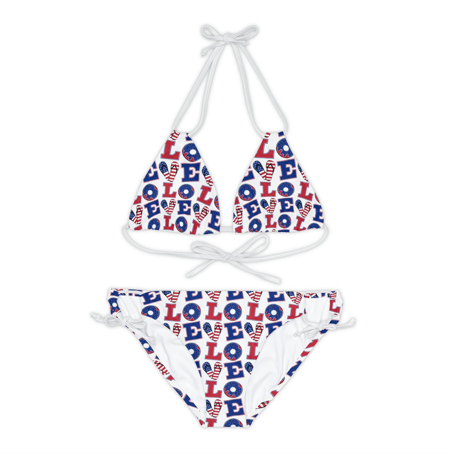 LOVE Strappy Bikini Set - Expressive DeZien