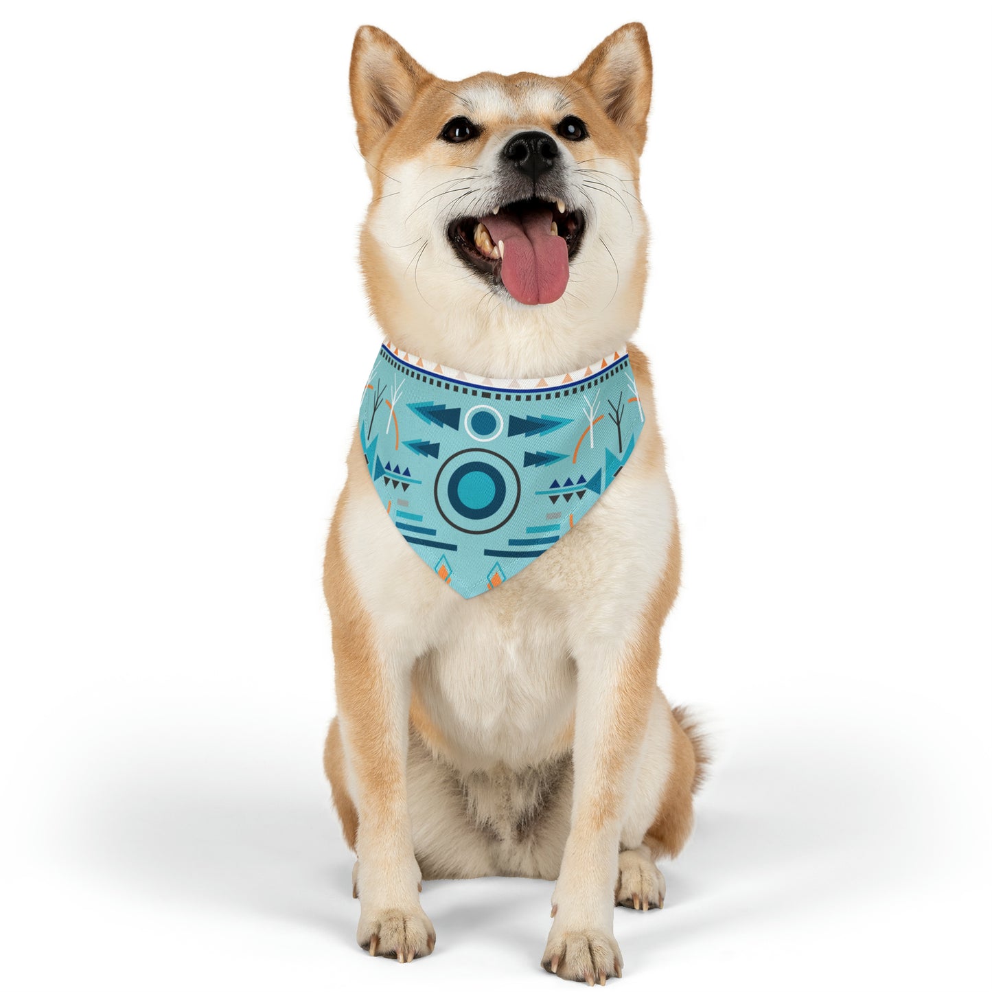 Pet Bandana Collar Native Blue Sky - Expressive DeZien