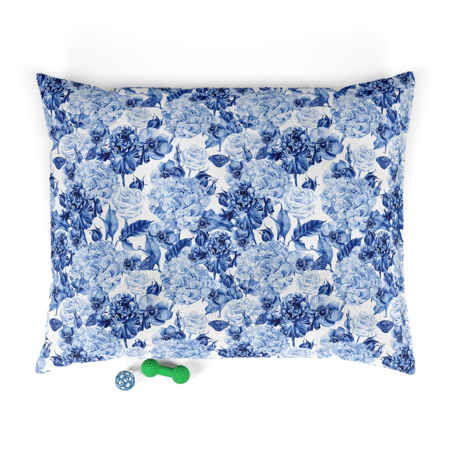 Pet Bed Cornflower Blue Flowers - Expressive DeZien