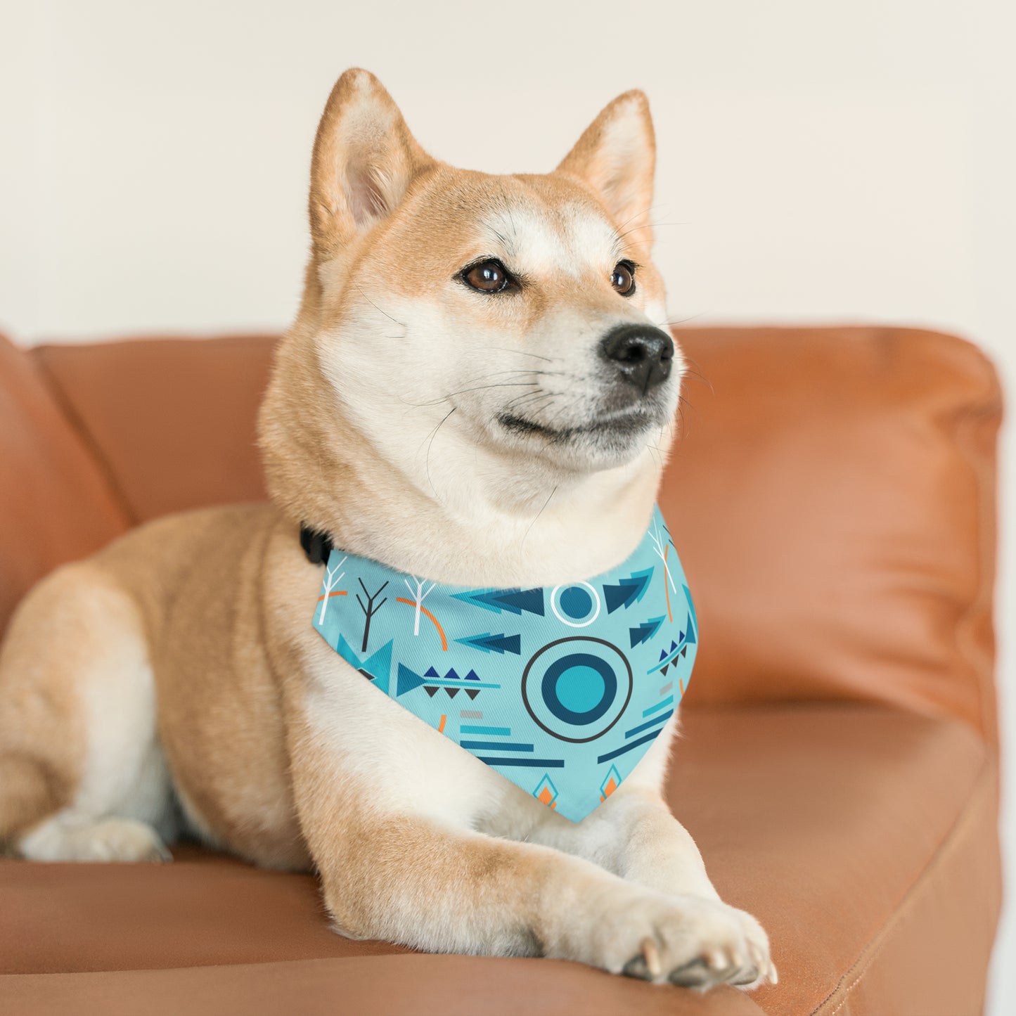 Pet Bandana Collar Native Blue Sky - Expressive DeZien