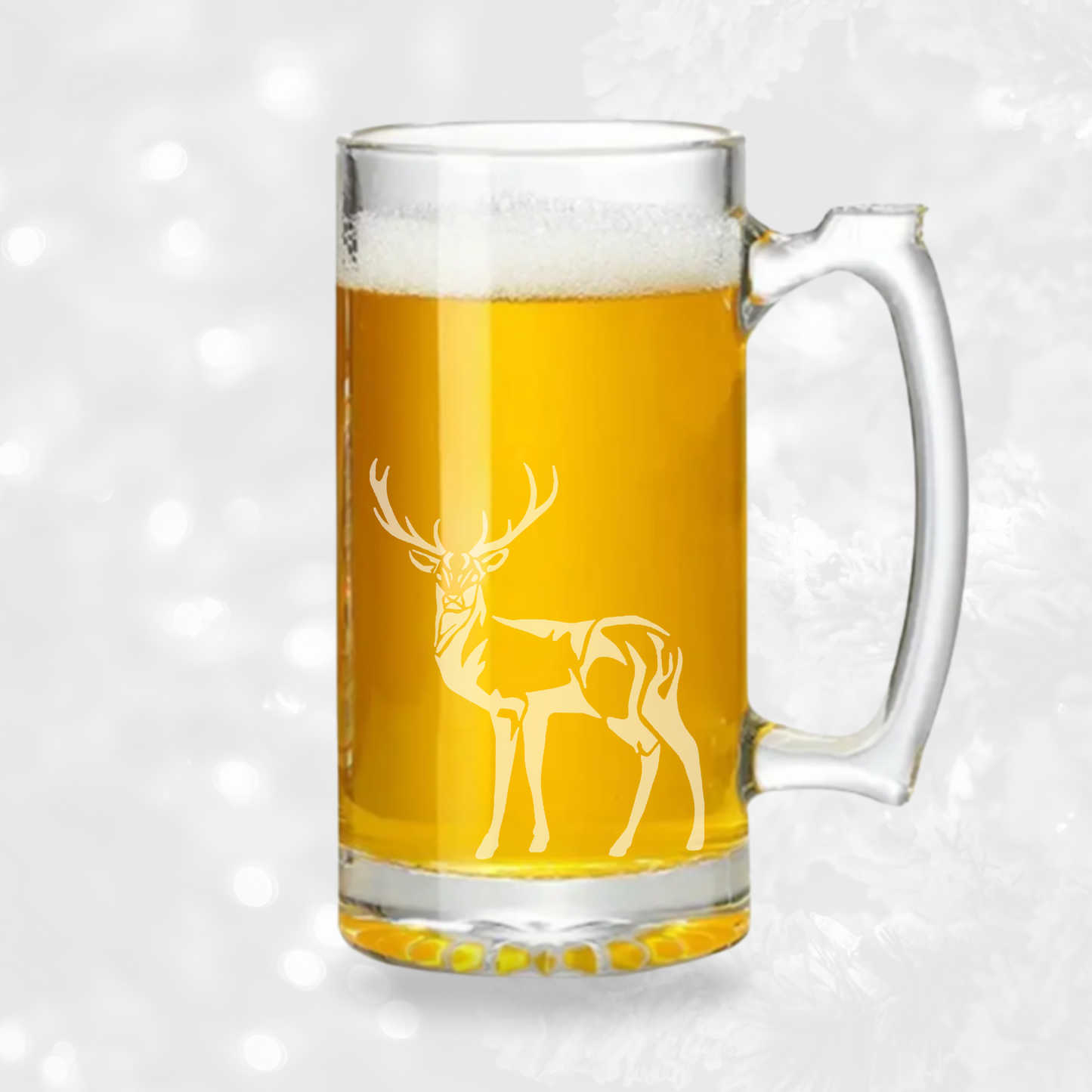 Lone Buck Etched - 26.5oz Tavern Beer Mug - Expressive DeZien 