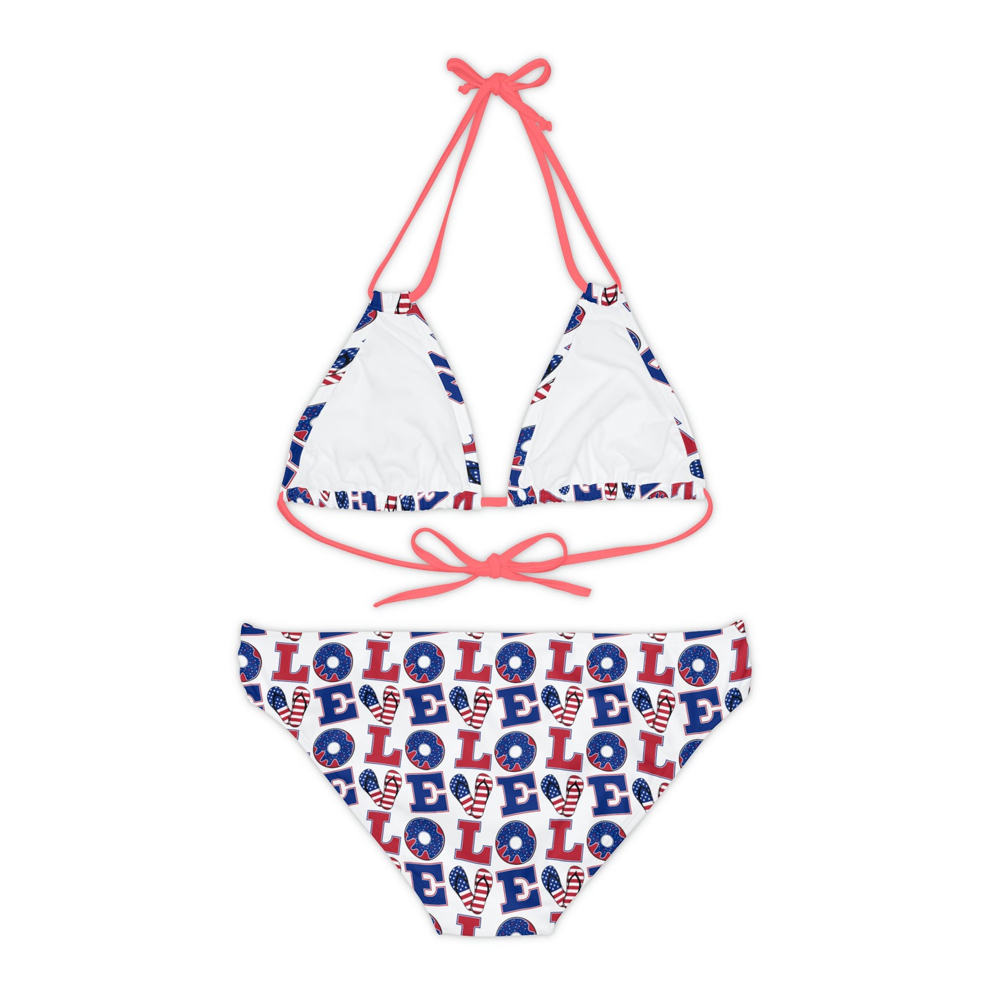 LOVE Strappy Bikini Set - Expressive DeZien