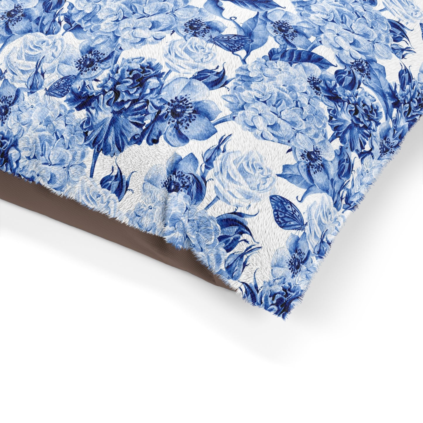 Pet Bed Cornflower Blue Flowers - Expressive DeZien