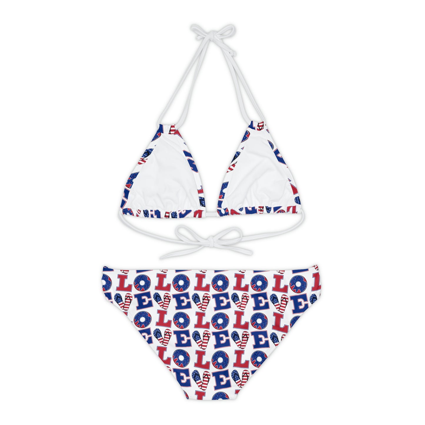 LOVE Strappy Bikini Set - Expressive DeZien