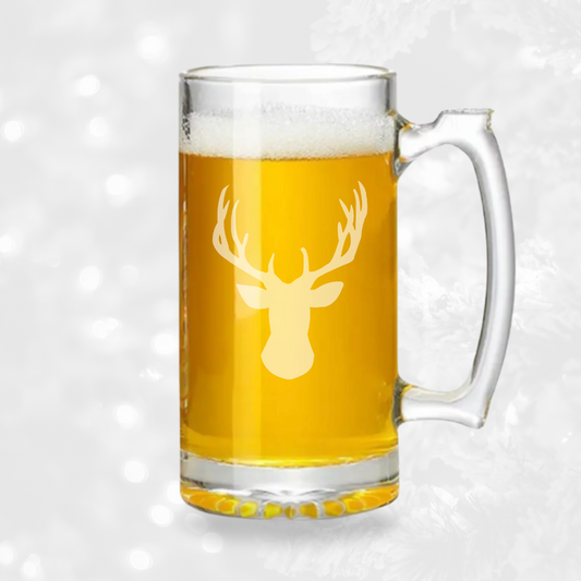 Deer Mount Head - 26.5oz Tavern Beer Mug - Expressive DeZien