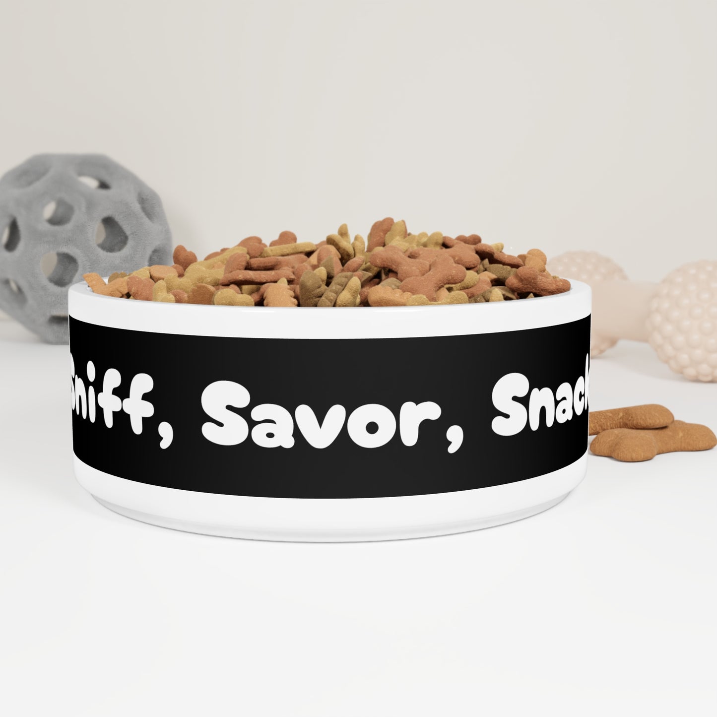 Pet Bowl Sniff, Savor, Snack - Expressive DeZien