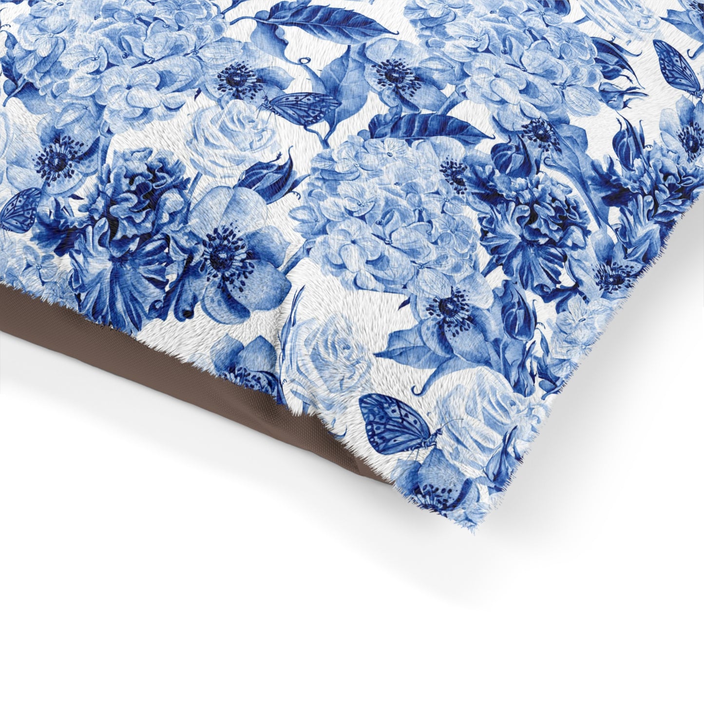 Pet Bed Cornflower Blue Flowers - Expressive DeZien