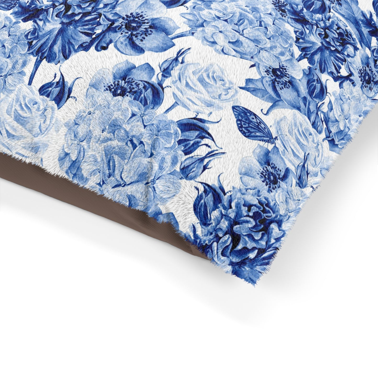 Pet Bed Cornflower Blue Flowers - Expressive DeZien