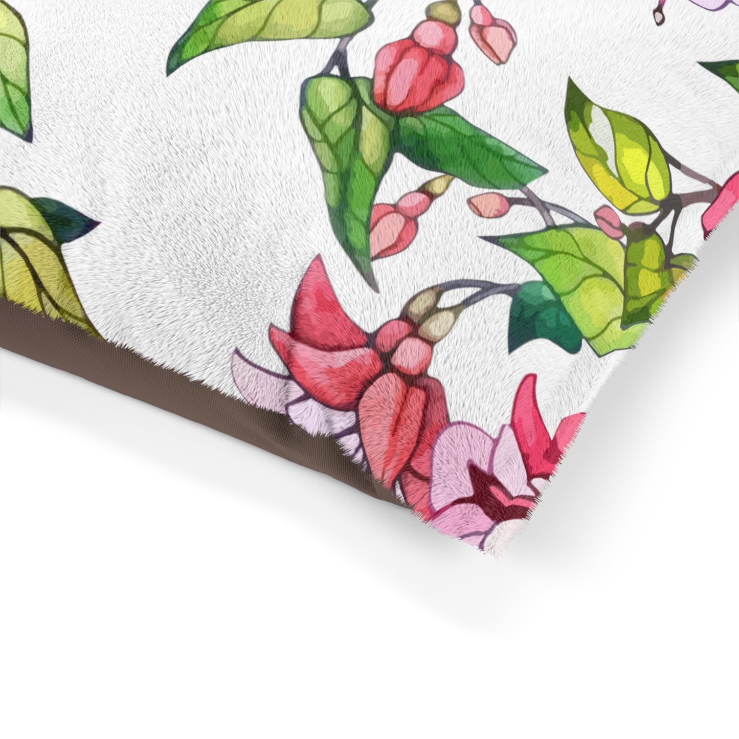 Pet Bed Hummingbirds and Fuchsia Flower - Expressive DeZien