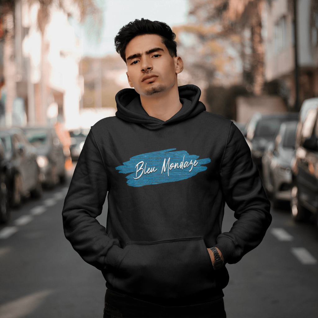 Bleu Mondaze Podcast Hoodie | Heavyweight Blues Music Pullover Sweatshirt