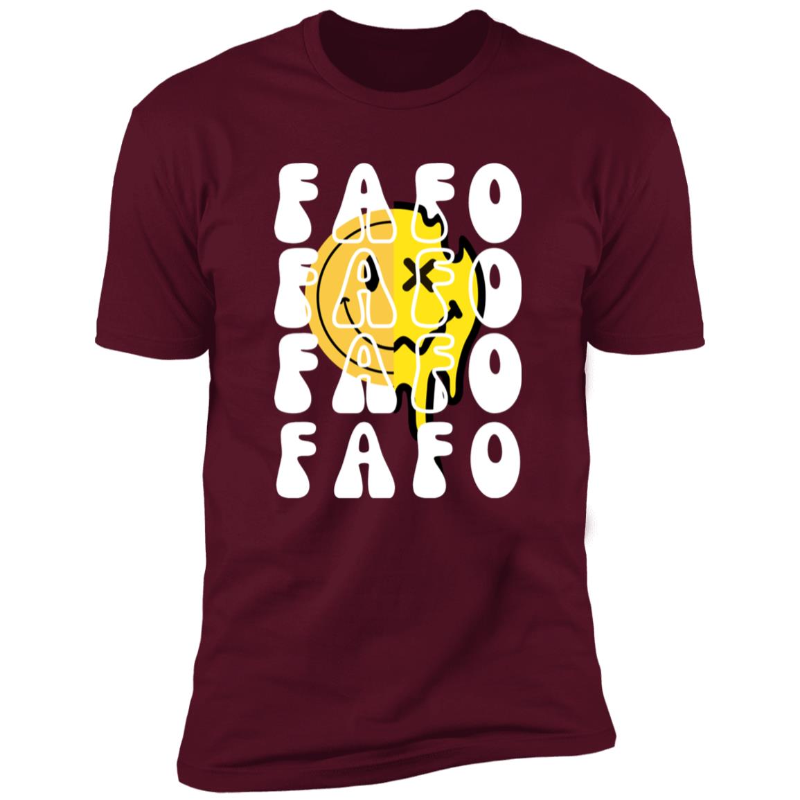 FAFO Retro Smile Premium Short Sleeve T-Shirt - Expressive DeZien