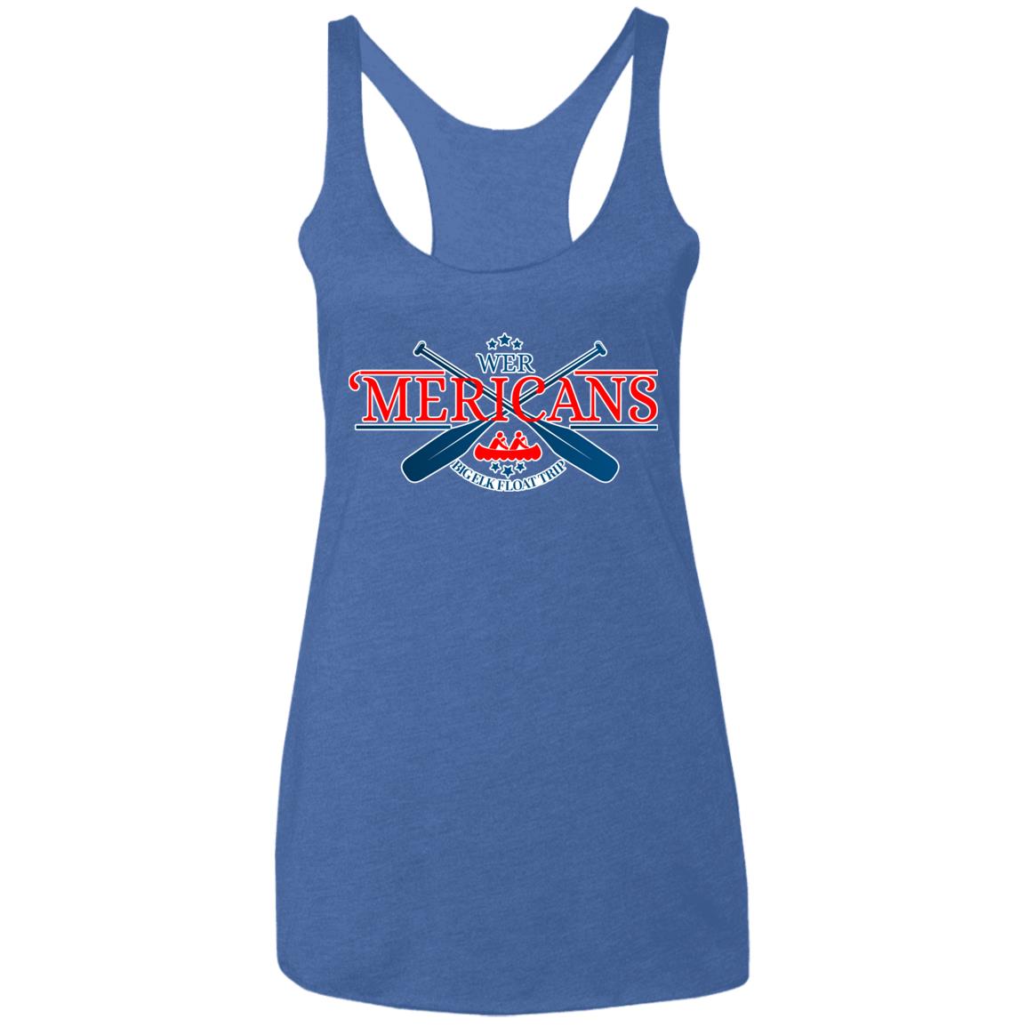 LIMITED EDITION 'MERICANS Ladies' Triblend Racerback Tank - Expressive DeZien