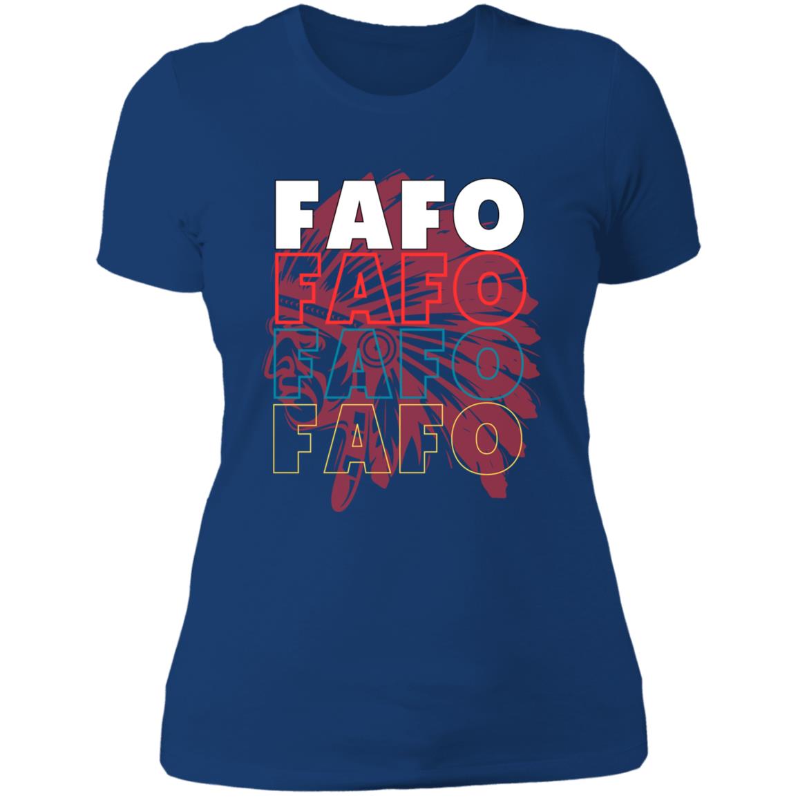 FAFO Ladies' Boyfriend T-Shirt - Expressive DeZien