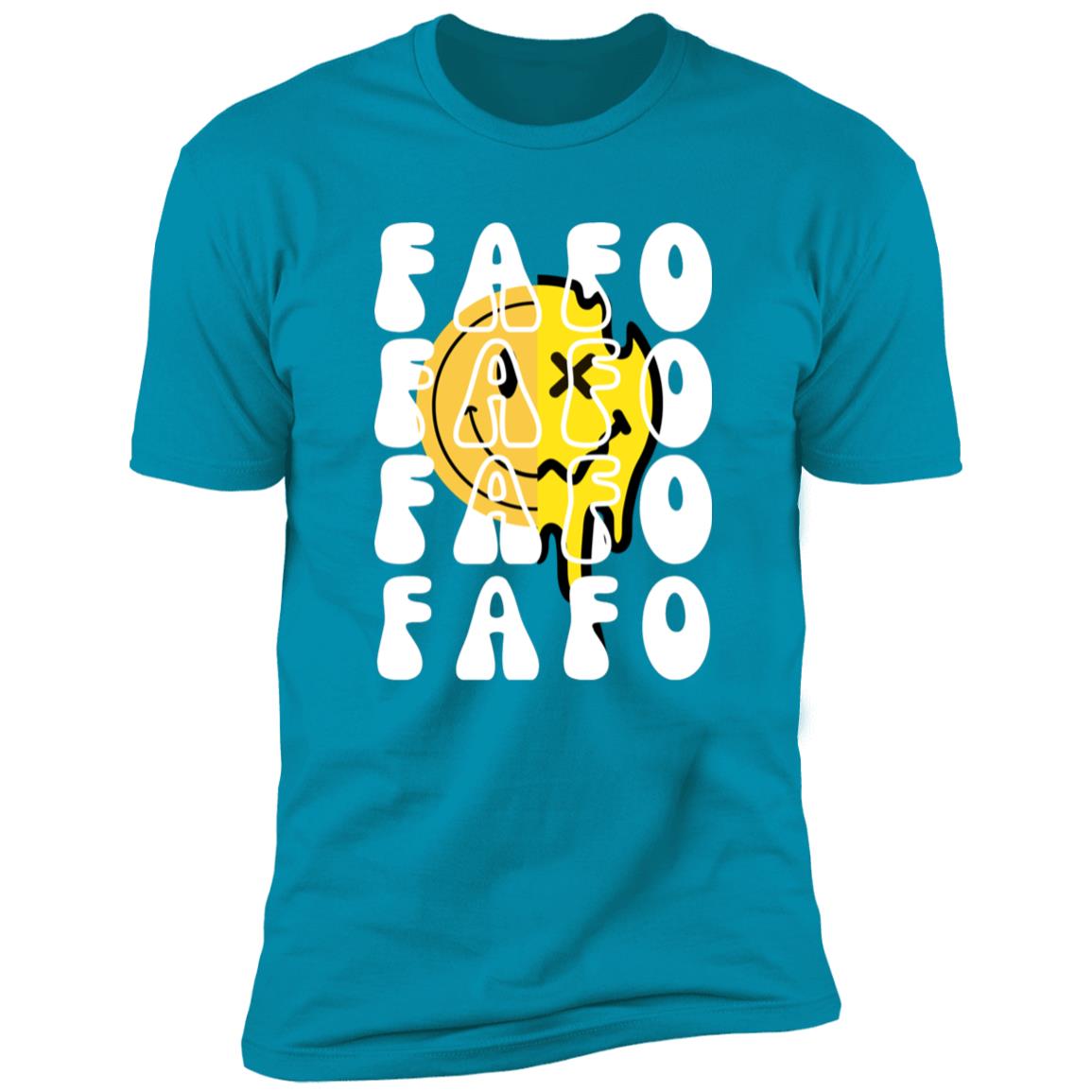 FAFO Retro Smile Premium Short Sleeve T-Shirt - Expressive DeZien