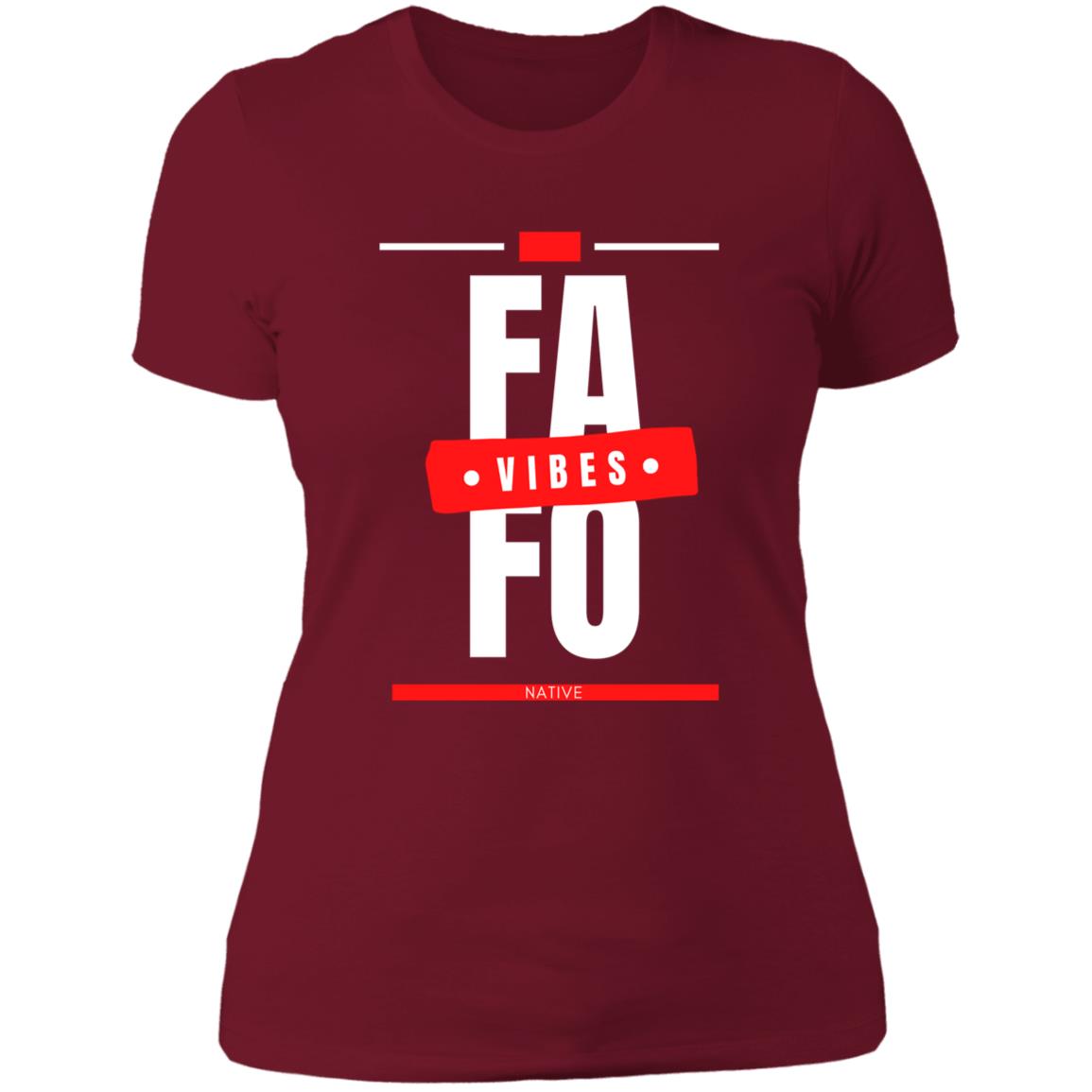 FAFO Ladies' Boyfriend T-Shirt - Expressive DeZien 