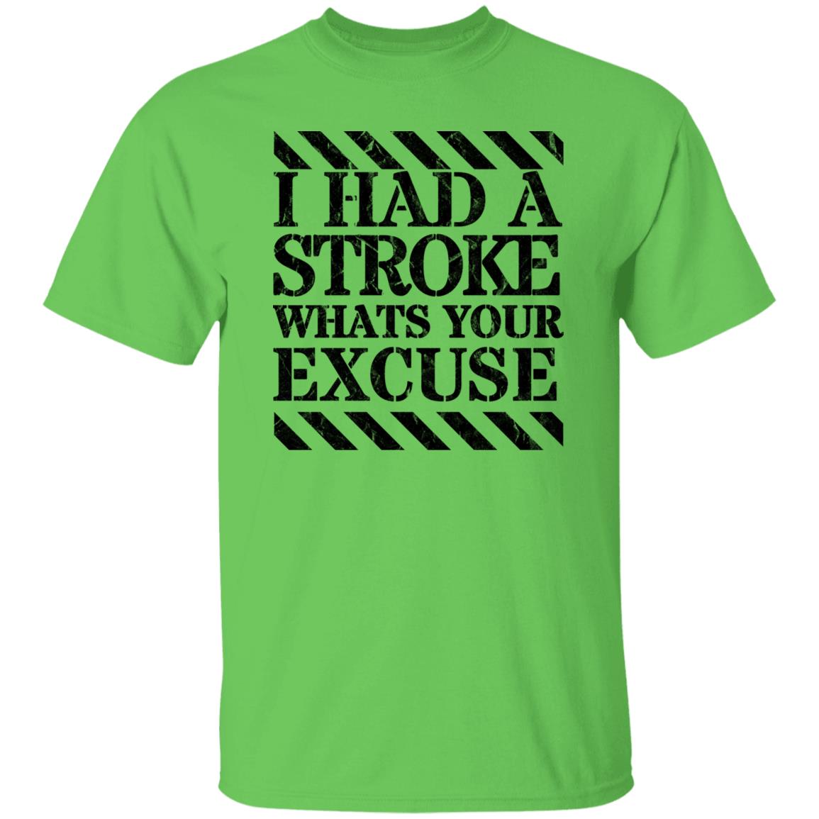 I had a stroke what's your excuse T-Shirt Black - Expressive DeZien
