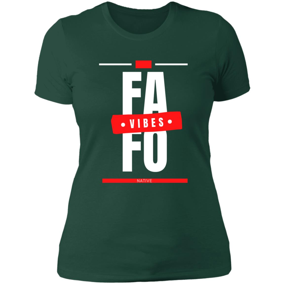 FAFO Ladies' Boyfriend T-Shirt - Expressive DeZien 