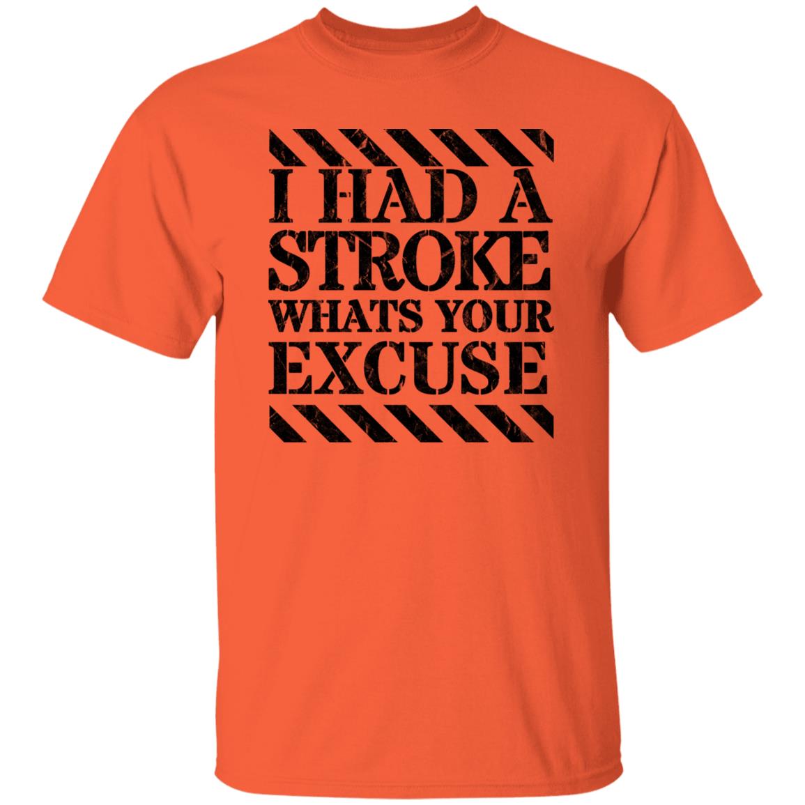 I had a stroke what's your excuse T-Shirt Black - Expressive DeZien