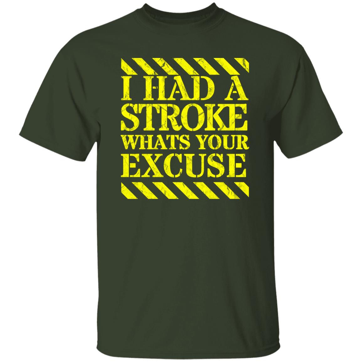 I had a stroke what's your excuse T-Shirt Yellow - Expressive DeZien
