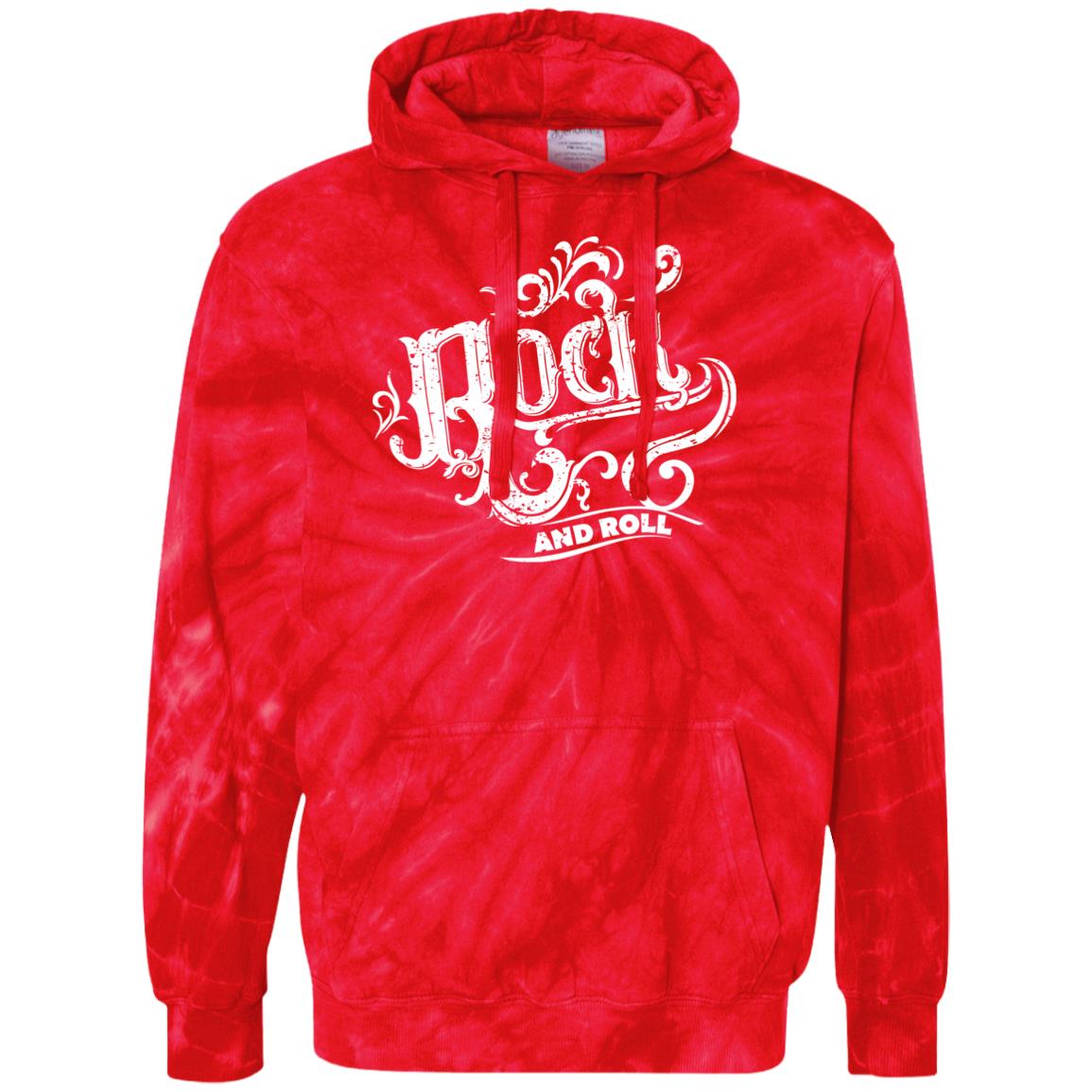 Rock n Roll Tie-Dyed Pullover Hoodie - Expressive DeZien
