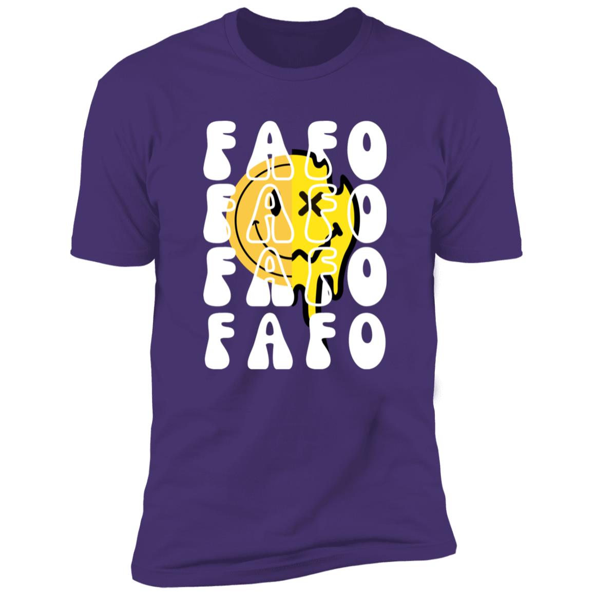 FAFO Retro Smile Premium Short Sleeve T-Shirt - Expressive DeZien
