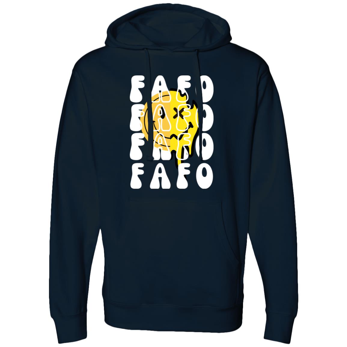 FAFO Retro Smile Midweight Hooded Sweatshirt - Expressive DeZien