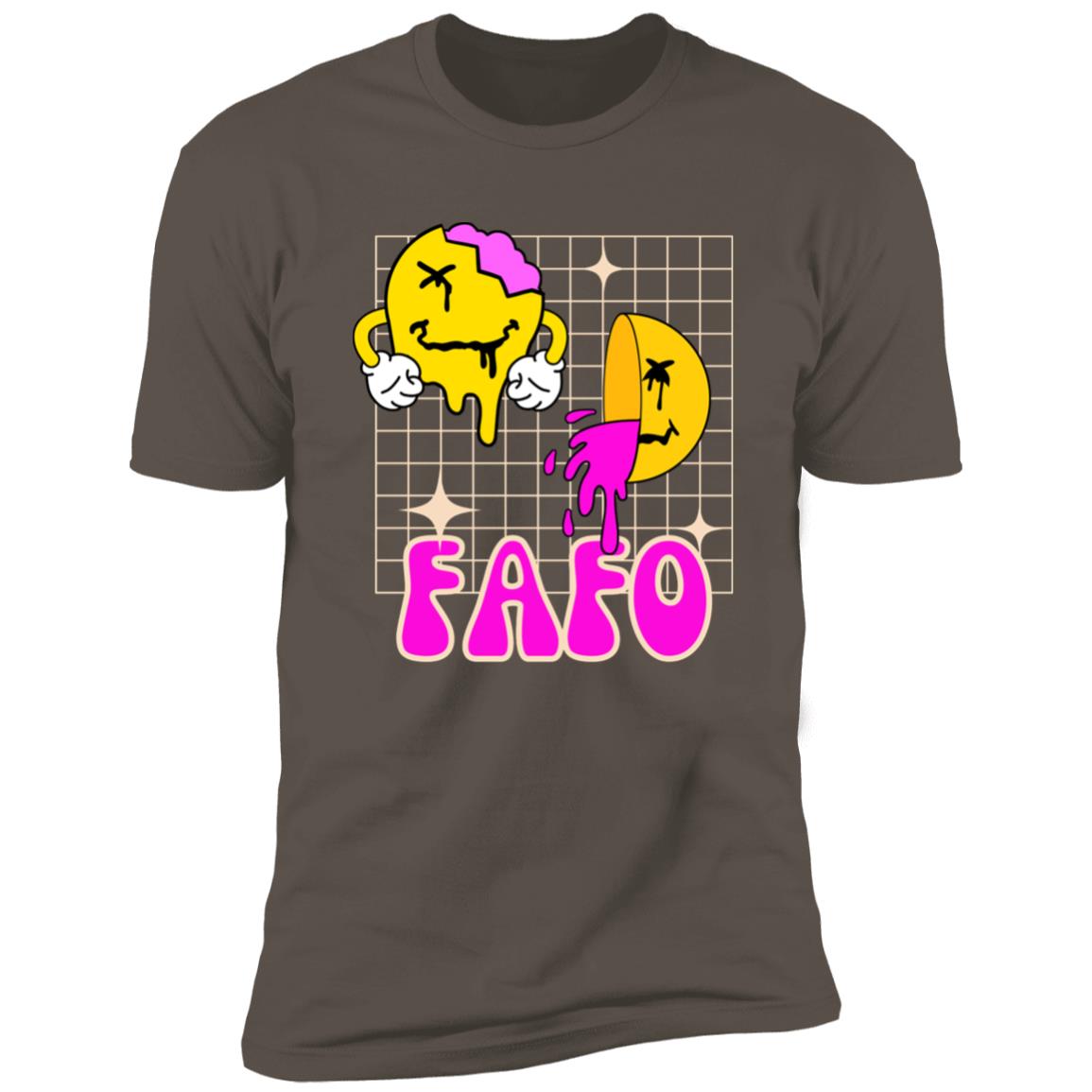 FAFO Fun Colorful Retro Premium Short Sleeve T-Shirt - Expressive DeZien