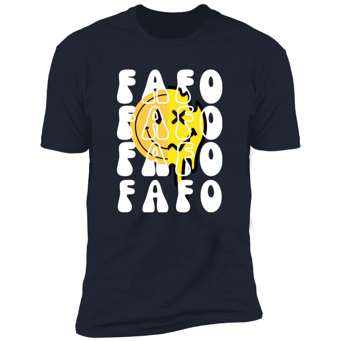 FAFO Retro Smile Premium Short Sleeve T-Shirt - Expressive DeZien