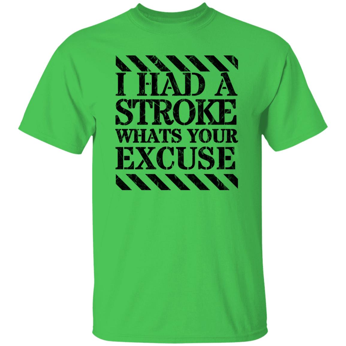 I had a stroke what's your excuse T-Shirt Black - Expressive DeZien
