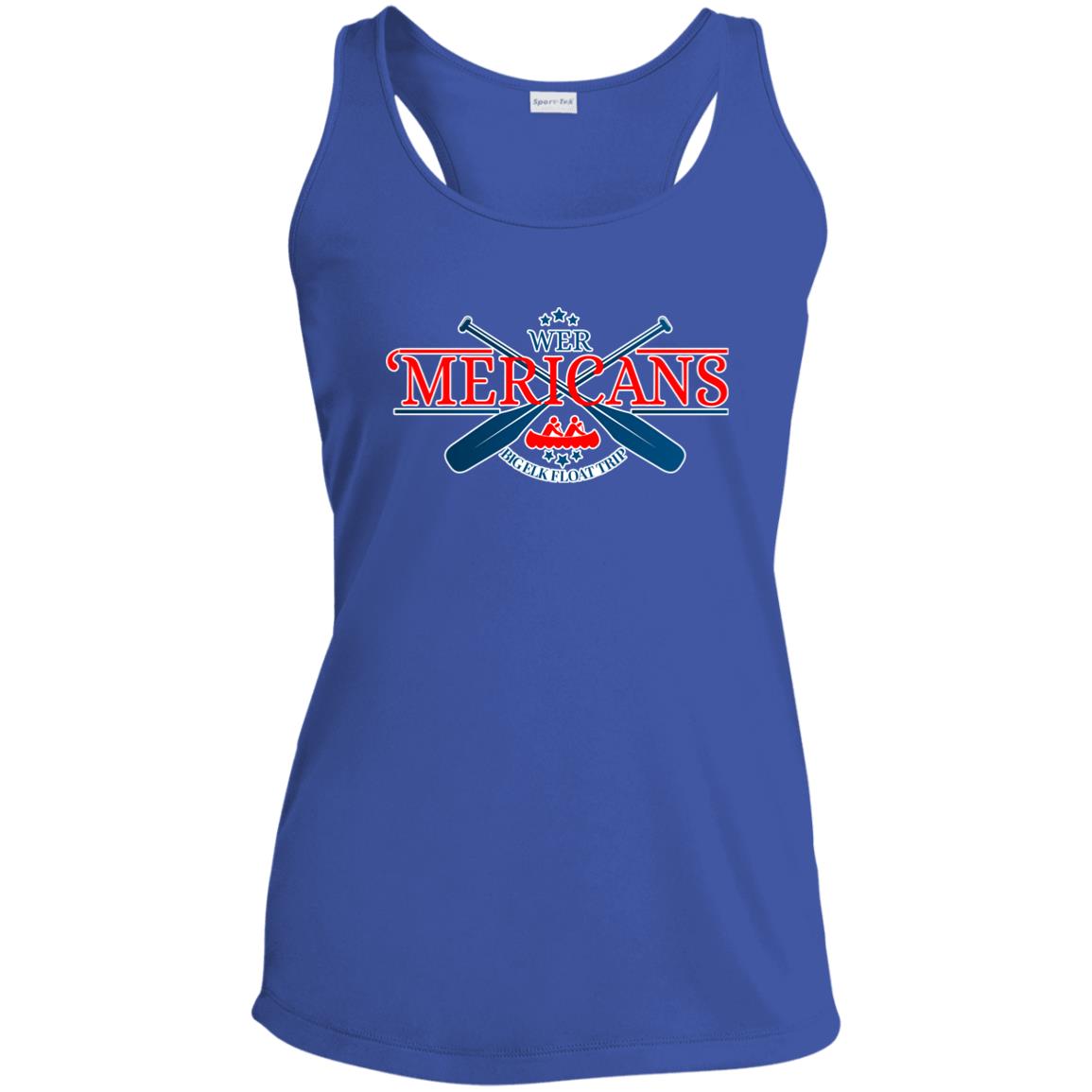 LIMITED EDITION 'MERICANS Ladies' Performance Racerback Tank - Expressive DeZien