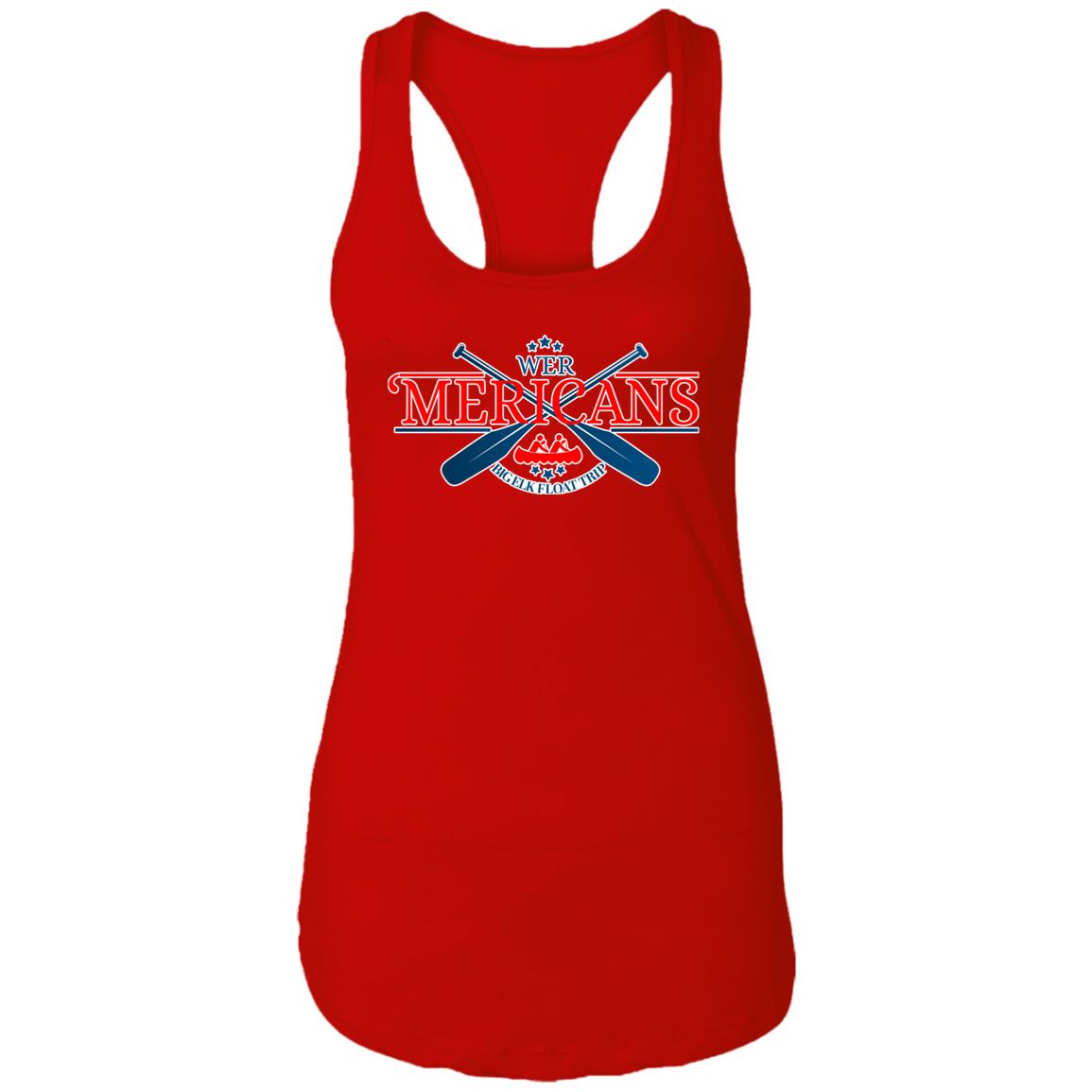 LIMITED EDITION 'MERICANS Ladies Ideal Racerback Tank - Expressive DeZien