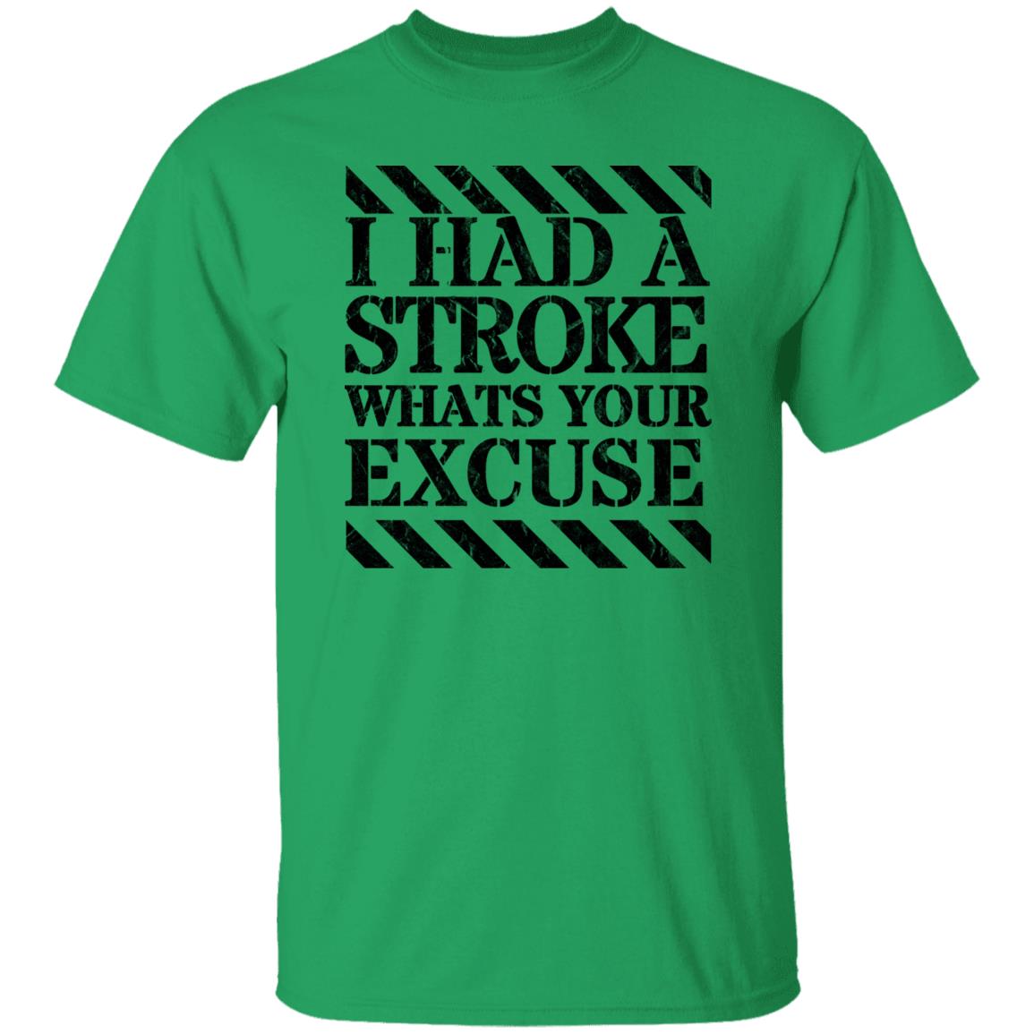 I had a stroke what's your excuse T-Shirt Black - Expressive DeZien
