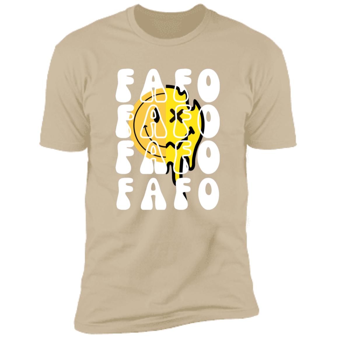 FAFO Retro Smile Premium Short Sleeve T-Shirt - Expressive DeZien