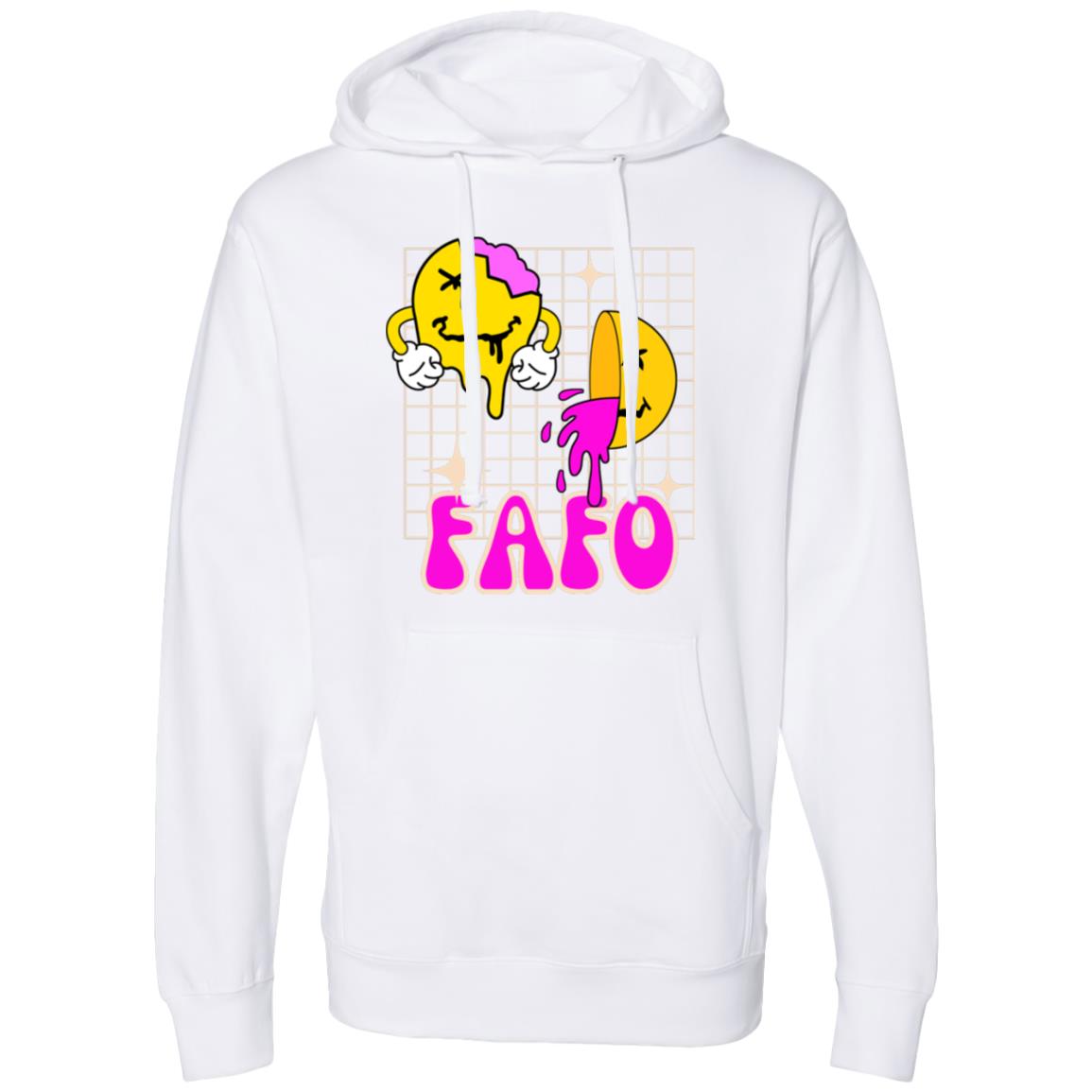 FAFO Fun Colorful Retro Midweight Hooded Sweatshirt - Expressive DeZien