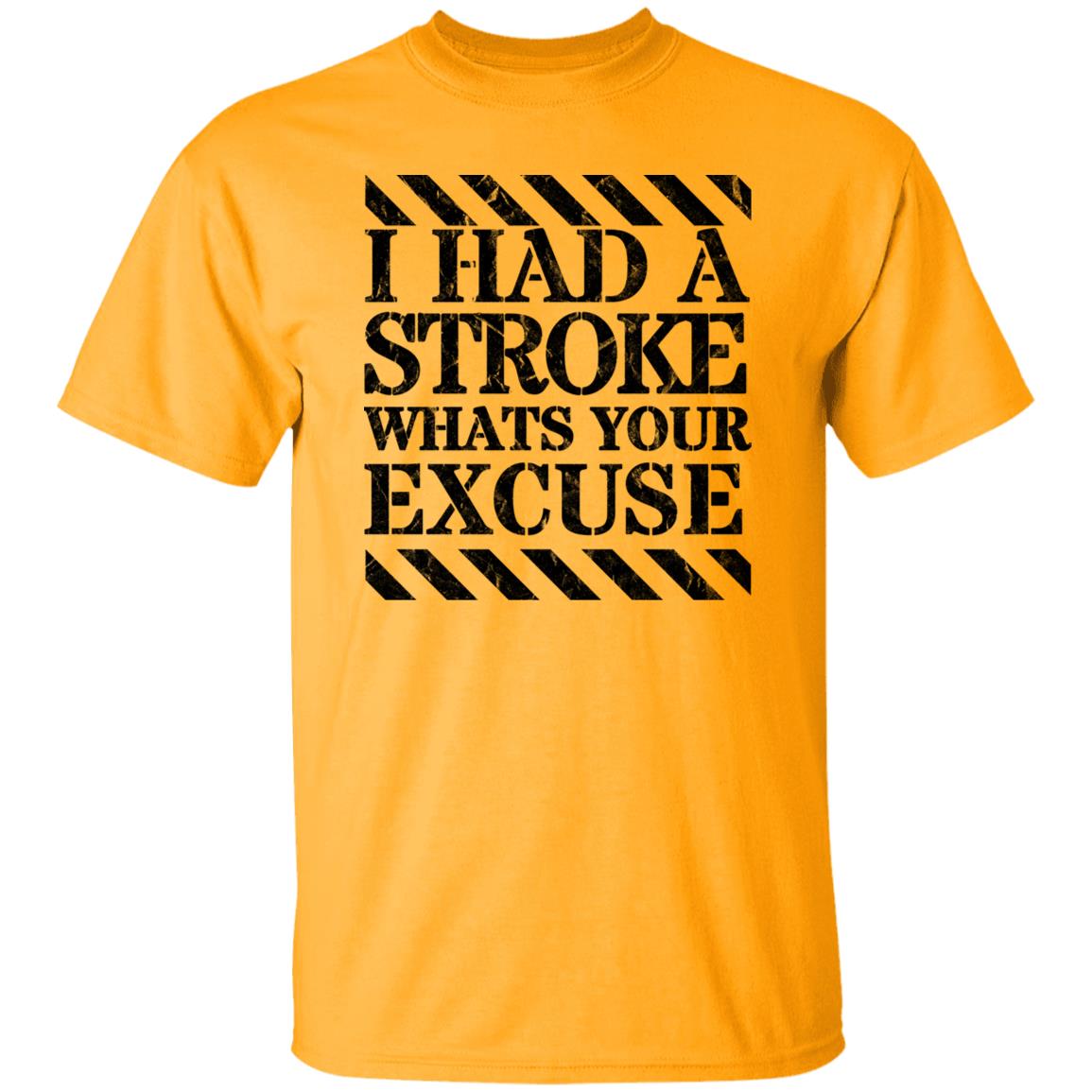 I had a stroke what's your excuse T-Shirt Black - Expressive DeZien