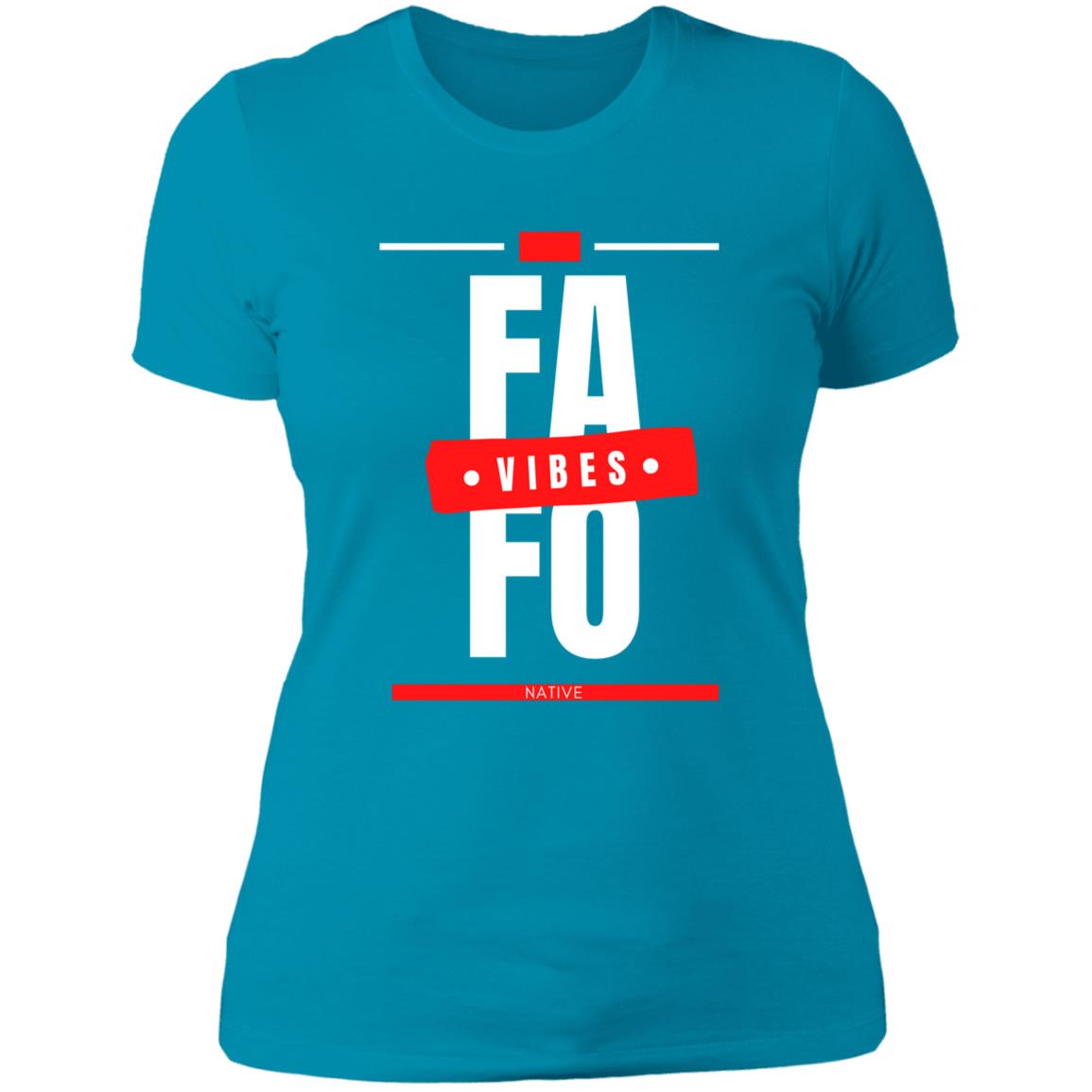 FAFO Ladies' Boyfriend T-Shirt - Expressive DeZien 