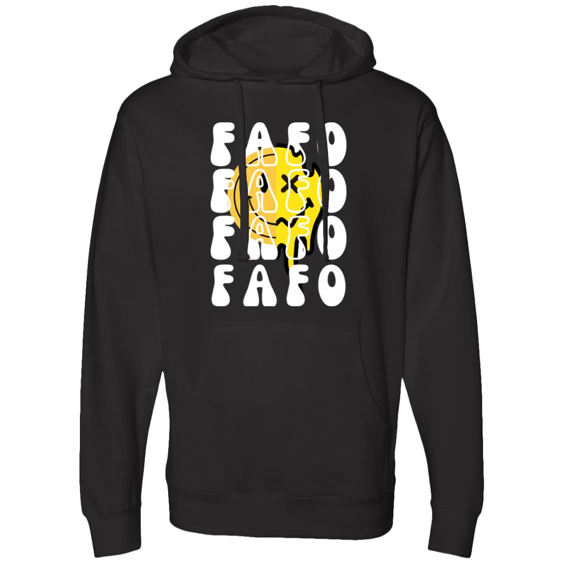 FAFO Retro Smile Midweight Hooded Sweatshirt - Expressive DeZien