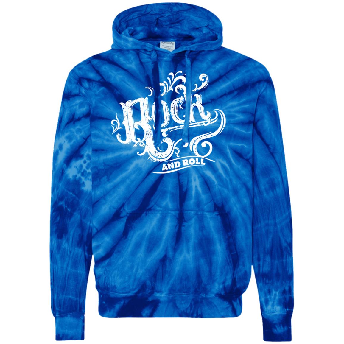 Rock n Roll Tie-Dyed Pullover Hoodie - Expressive DeZien