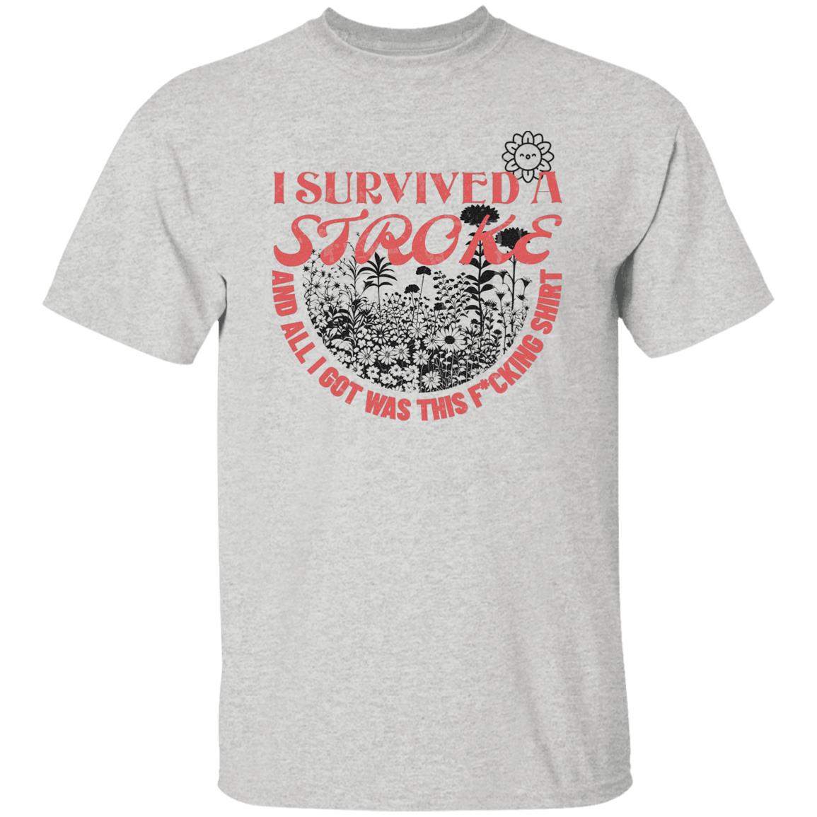 I Survived a stroke T-Shirt - Expressive DeZien