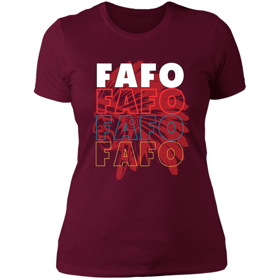 FAFO Ladies' Boyfriend T-Shirt - Expressive DeZien
