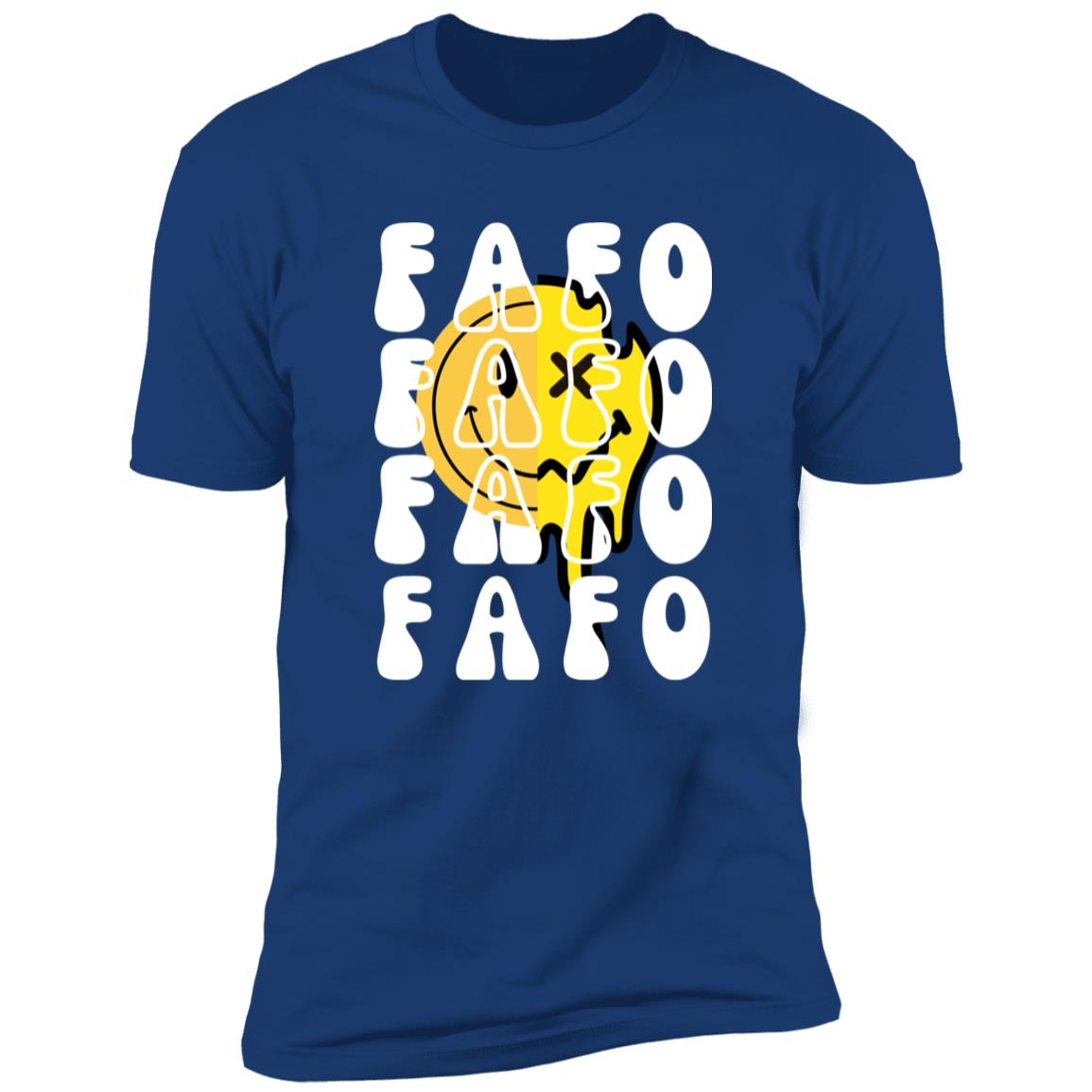FAFO Retro Smile Premium Short Sleeve T-Shirt - Expressive DeZien