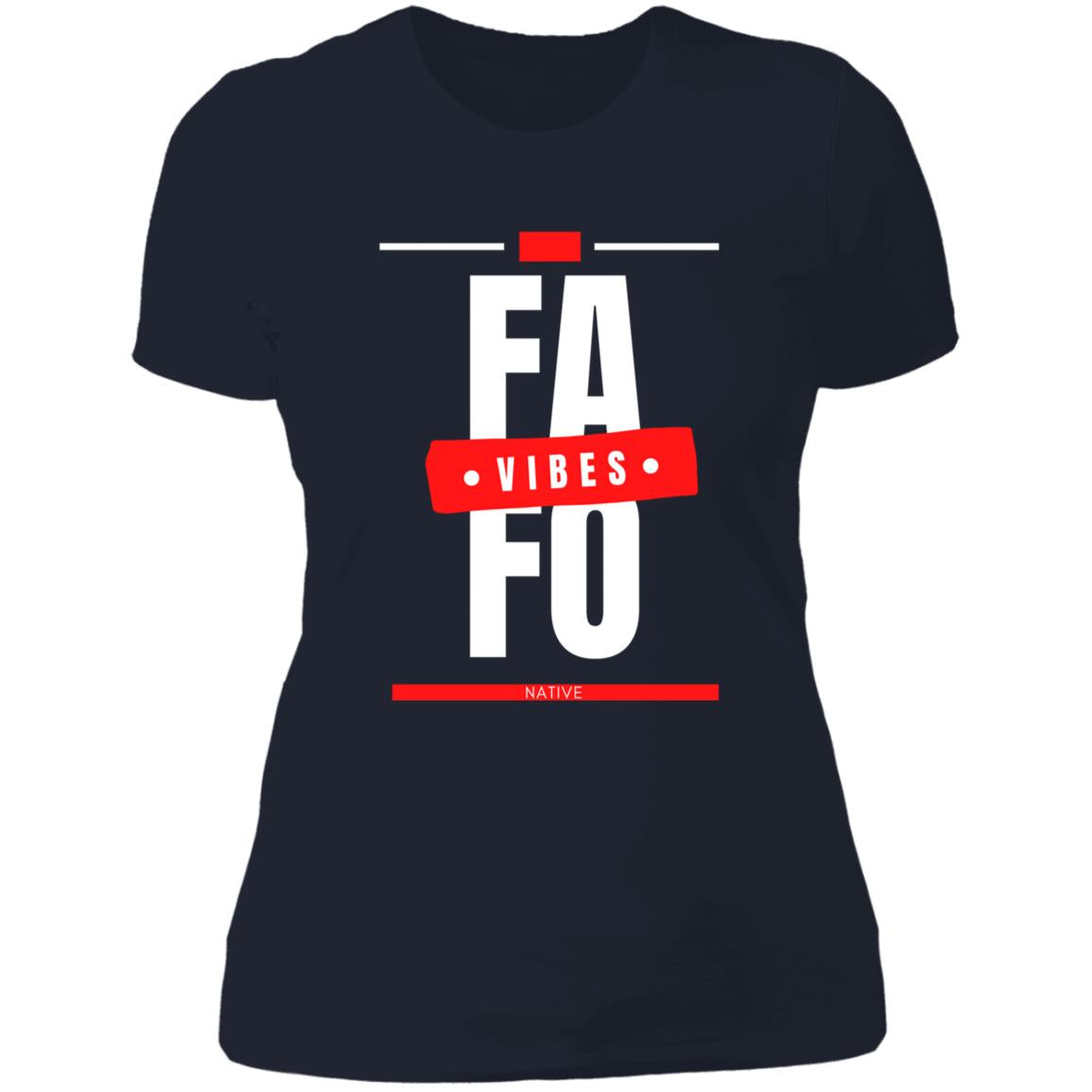 FAFO Ladies' Boyfriend T-Shirt - Expressive DeZien 