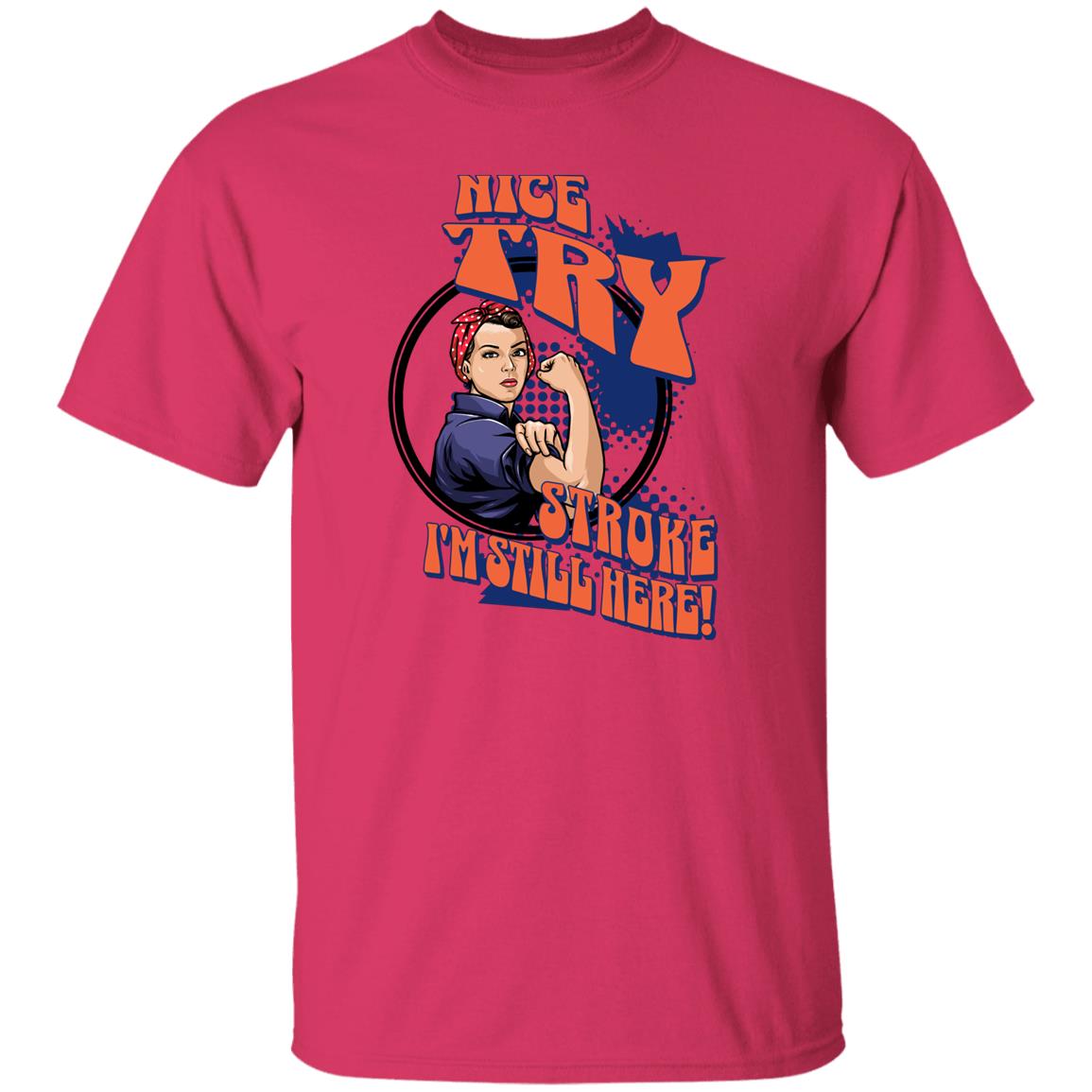 Nice try stroke T-Shirt Yellow - Expressive DeZien