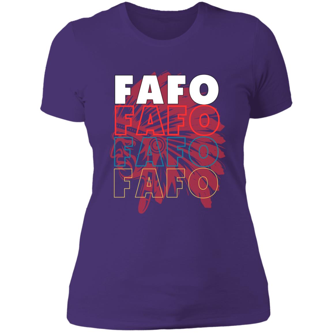 FAFO Ladies' Boyfriend T-Shirt - Expressive DeZien