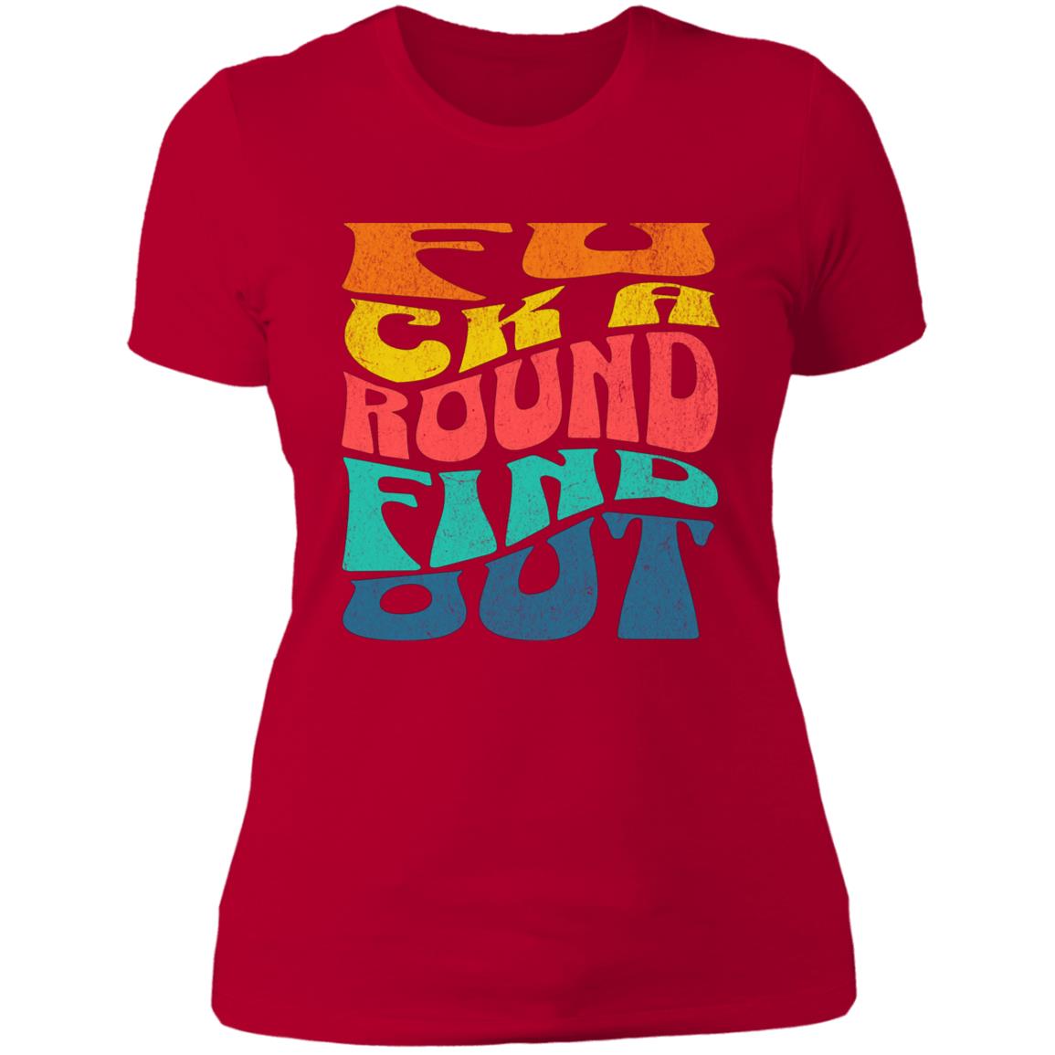 FAFO Ladies' Boyfriend T-Shirt - Expressive DeZien 