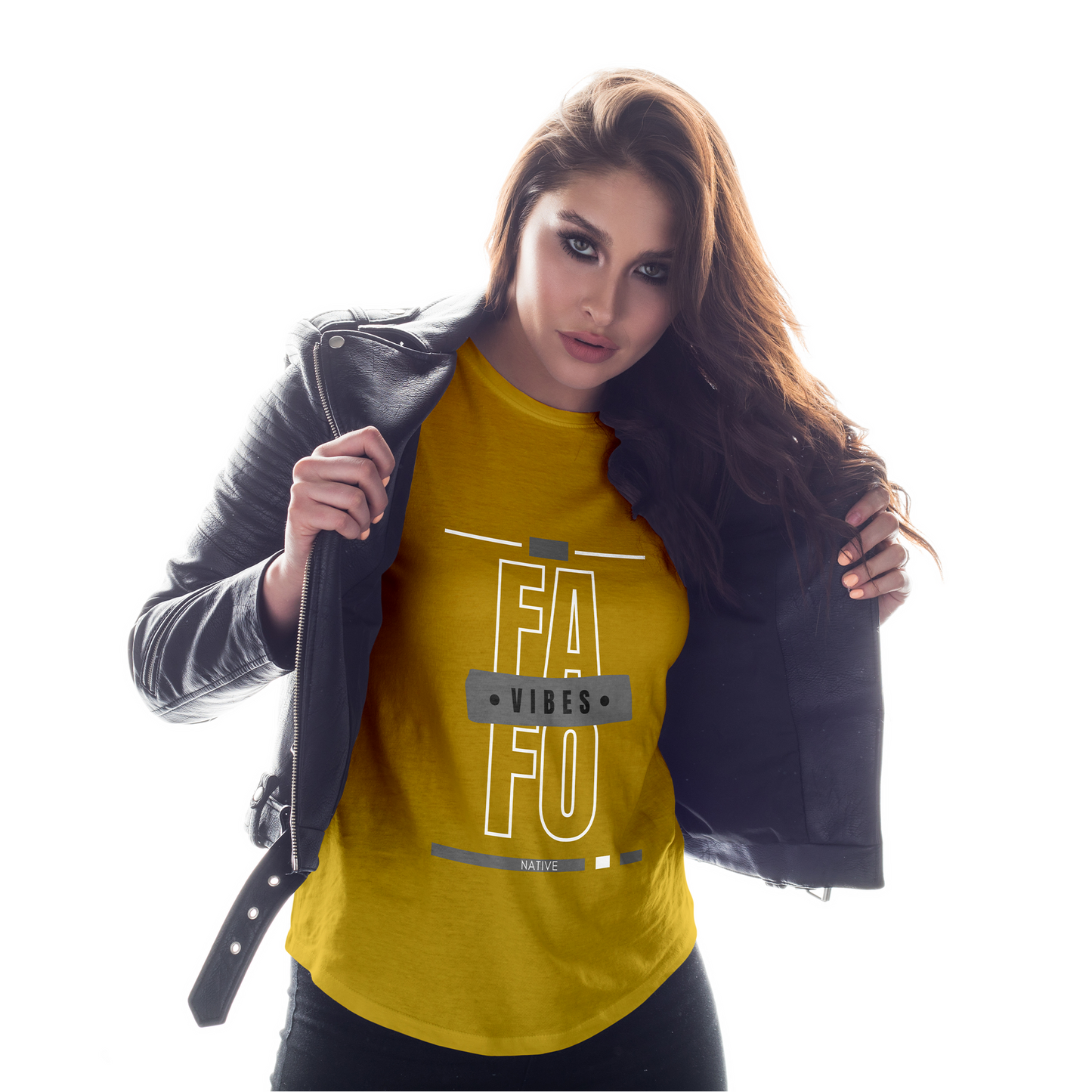 FAFO VIBES Ladies' Boyfriend T-Shirt - Expressive DeZien
