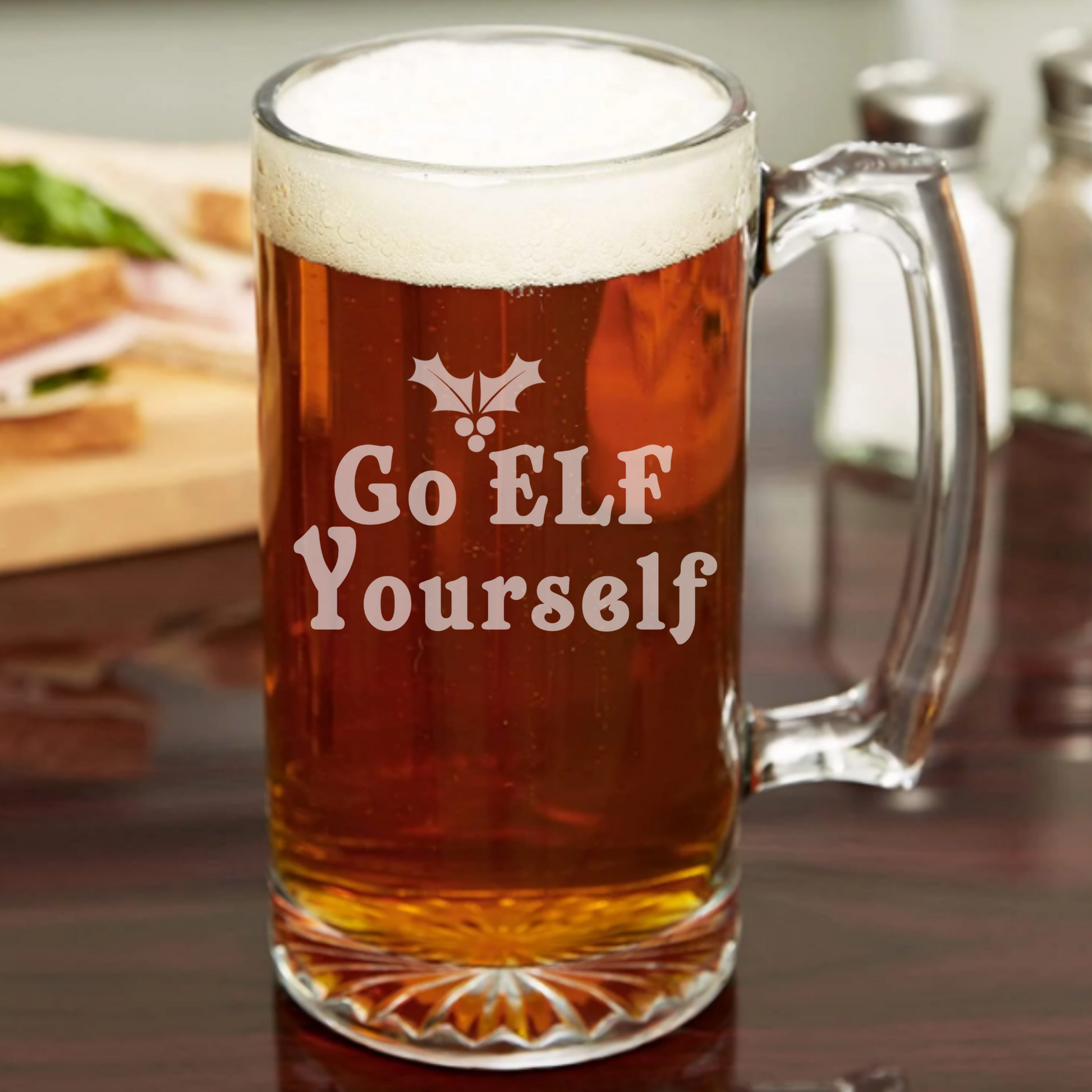 Go Elf Yourself - 26.5oz Tavern Beer Mug | Christmas - Expressive DeZien